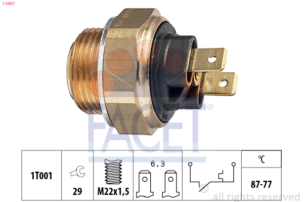 FACET 7.5007 Termocontatto,...