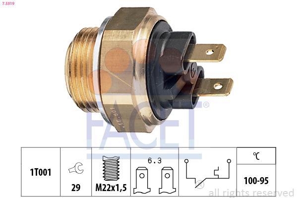 FACET 7.5019 Termocontatto,...