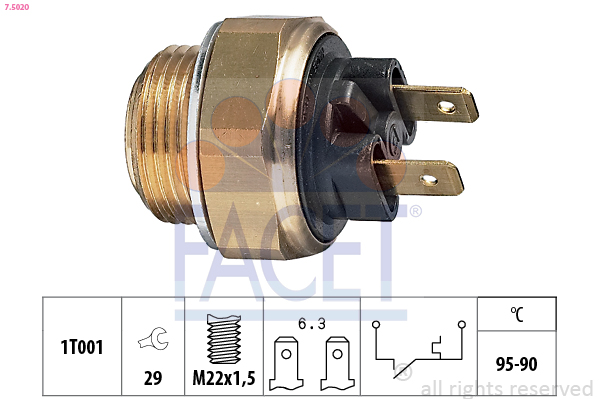 FACET 7.5020 Termocontatto,...