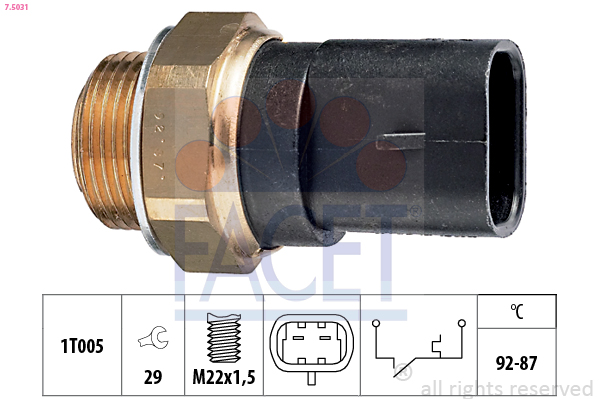 FACET 7.5031 Termocontatto,...