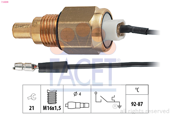 FACET 7.5039 Termocontatto,...