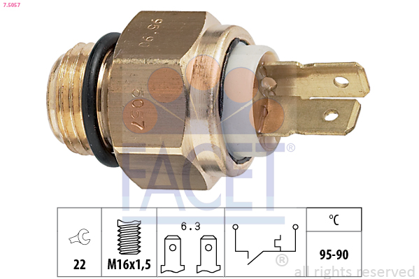 FACET 7.5057 Termocontatto,...