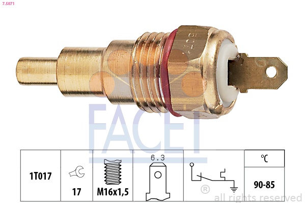 FACET 7.5071 Termokontakt,...