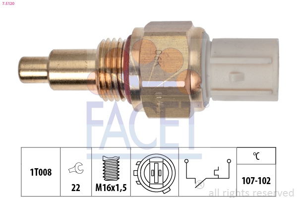 FACET 7.5120 Termocontatto,...