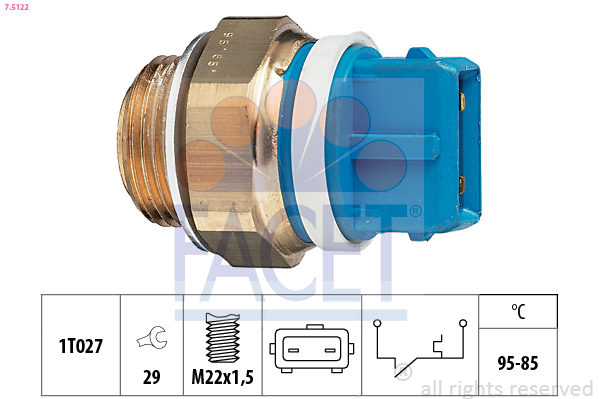 FACET 7.5122 Termocontatto,...