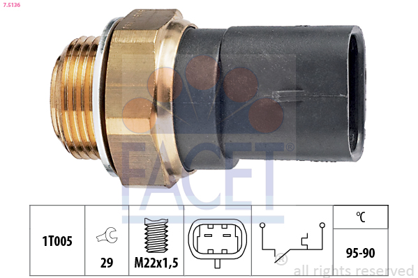 FACET 7.5136 Termocontatto,...