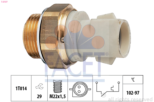 FACET 7.5137 Termocontatto,...