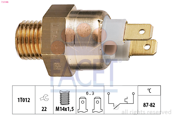 FACET 7.5146 Termocontatto,...