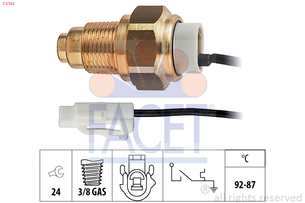 FACET 7.5163 Termokontakt,...