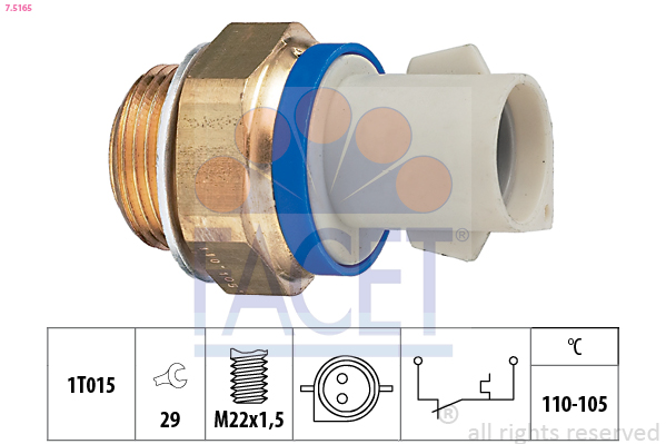 FACET 7.5165 Termocontatto,...