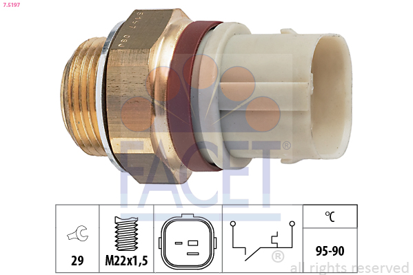 FACET 7.5197 Termocontatto,...