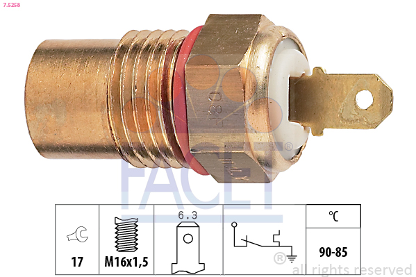 FACET 7.5258 Termocontatto,...