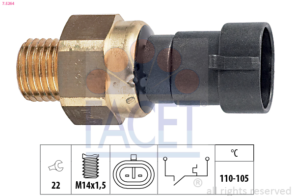 FACET 7.5264 Termocontatto,...