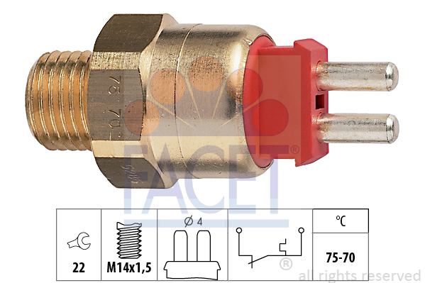 FACET 7.5286 Termocontatto,...