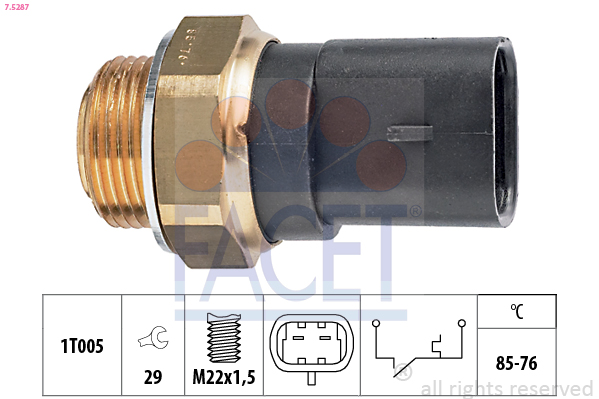 FACET 7.5287 Termocontatto,...