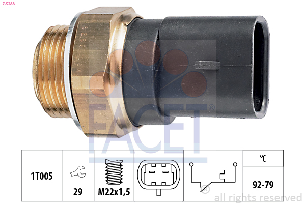 FACET 7.5288 Termocontatto,...