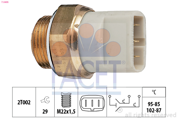 FACET 7.5605 Termocontatto,...