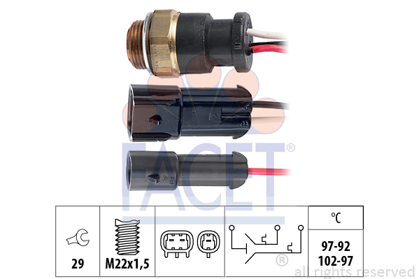 FACET 7.5609 Termocontatto,...