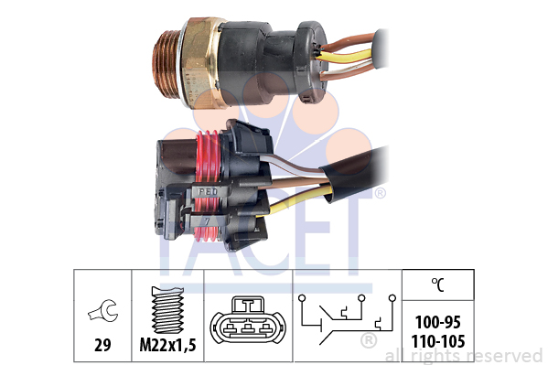 FACET 7.5615 Termocontatto,...