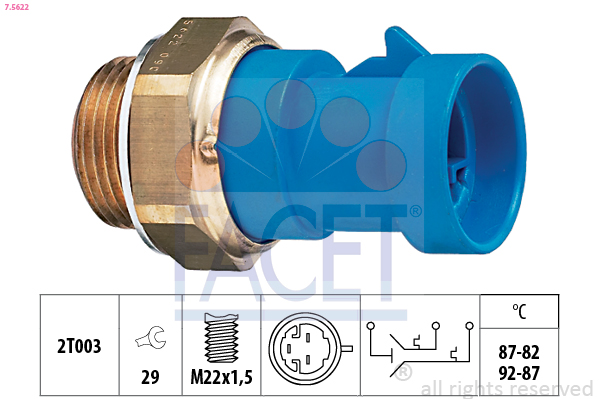 FACET 7.5622 Termocontatto,...