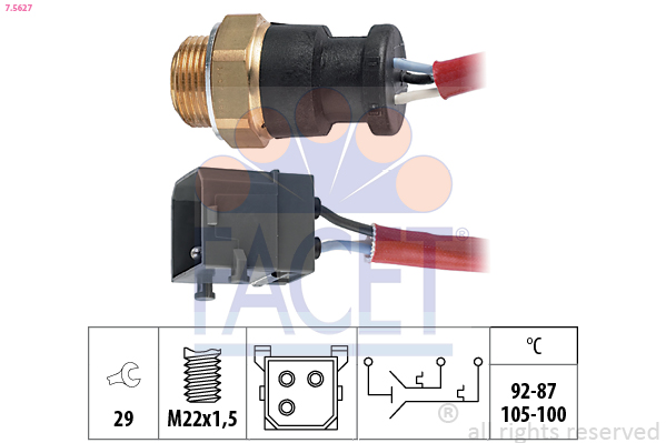 FACET 7.5627 Interruptor de...