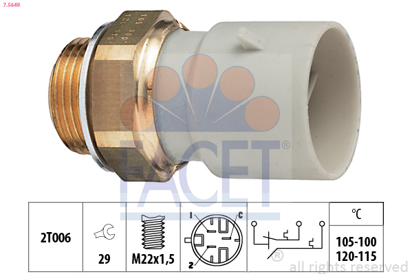 FACET 7.5649 Termokontakt,...