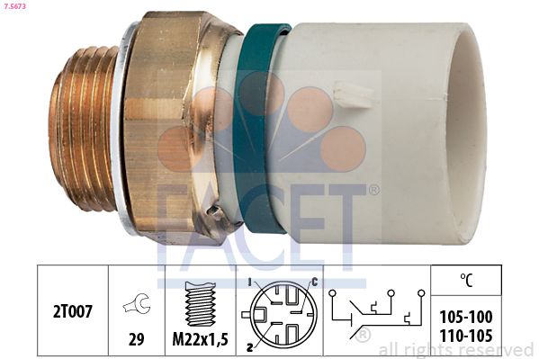 FACET 7.5673 Termocontatto,...