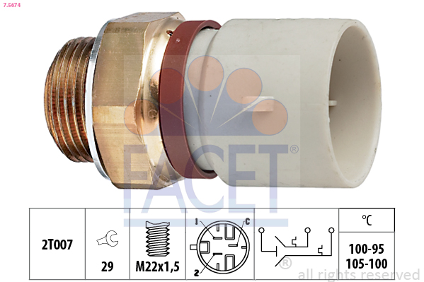 FACET 7.5674 Termocontatto,...