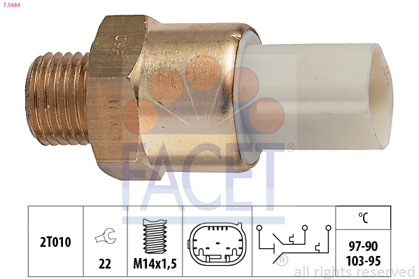 FACET 7.5684 Termocontatto,...