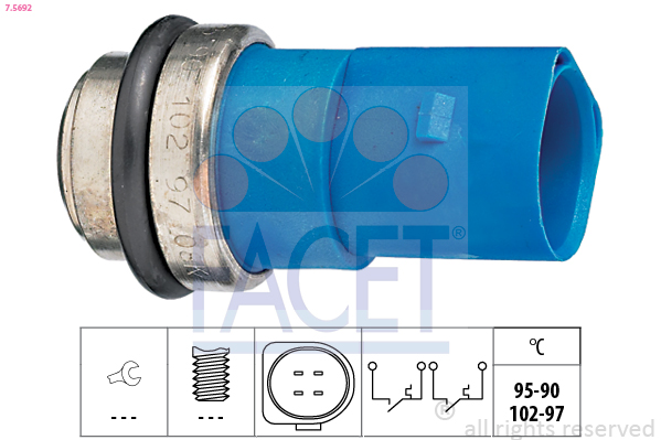 FACET 7.5692 Termocontatto,...