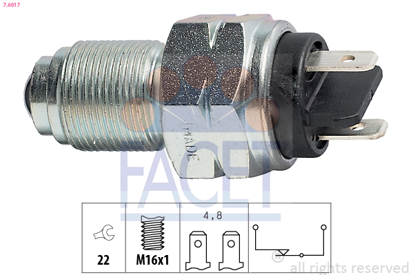 FACET 7.6017 Διακόπτης,...