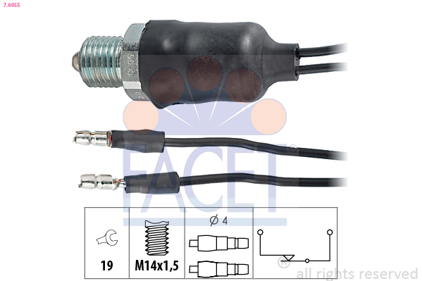 FACET 7.6055 المفتاح، أضواء...