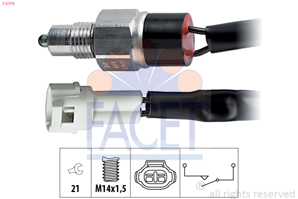 FACET 7.6119 Interruttore,...