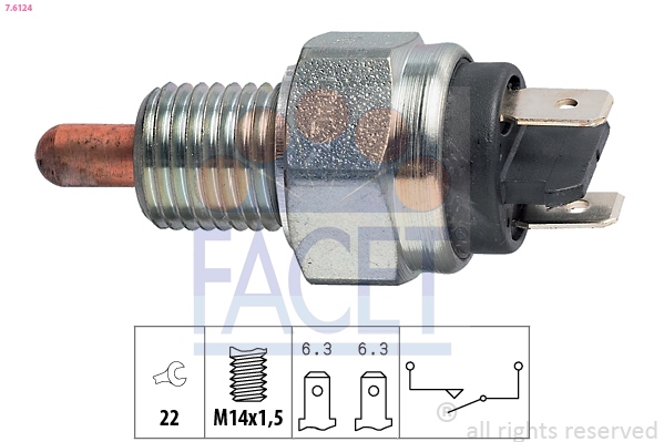 FACET 7.6124 Διακόπτης,...