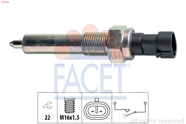 FACET 7.6143 Διακόπτης,...