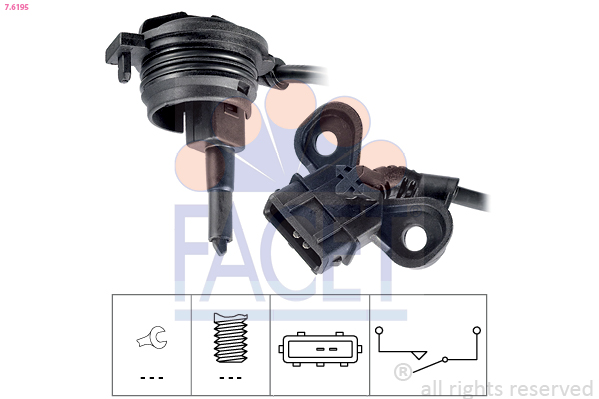 FACET 7.6195 المفتاح، أضواء...