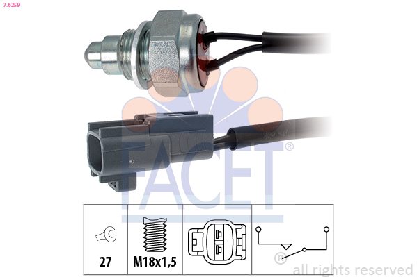 FACET 7.6259 Kytkin,...