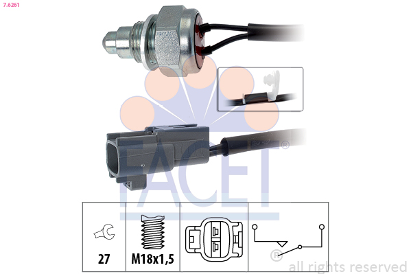 FACET 7.6261 Διακόπτης,...