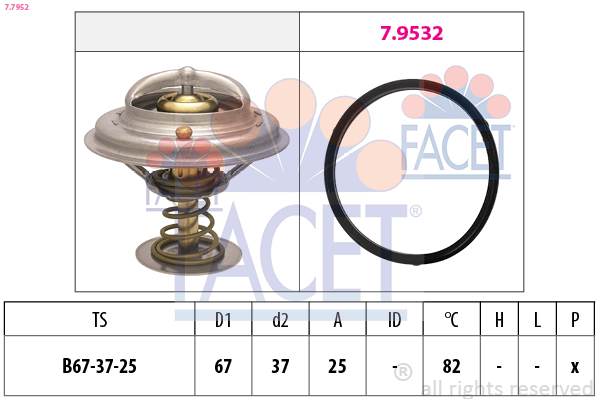 FACET 7.7952 Θερμοστάτης,...