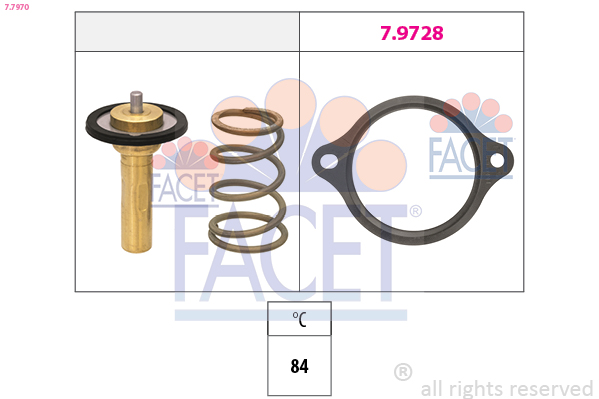 FACET 7.7970 Termostaatti,...