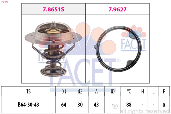 FACET 7.7979 ثرموستات، المبرد