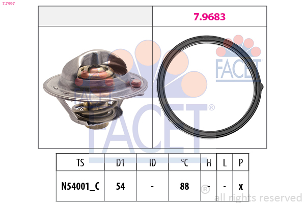 FACET 7.7997 Termostato,...