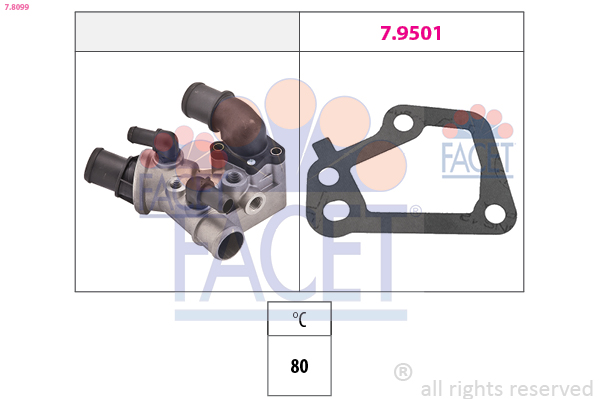 FACET 7.8099 Termostat,...