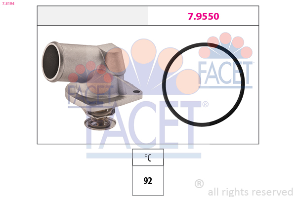 FACET 7.8194 Termostat,...