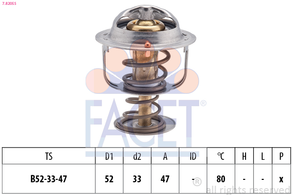 FACET 7.8205S Θερμοστάτης,...