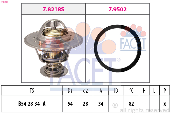 FACET 7.8218 Термостат,...