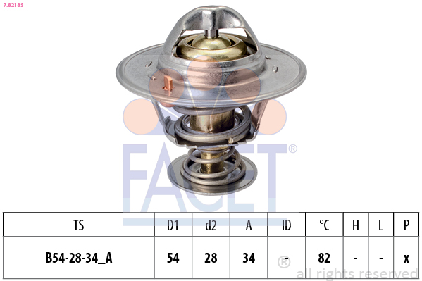 FACET 7.8218S Termostato,...