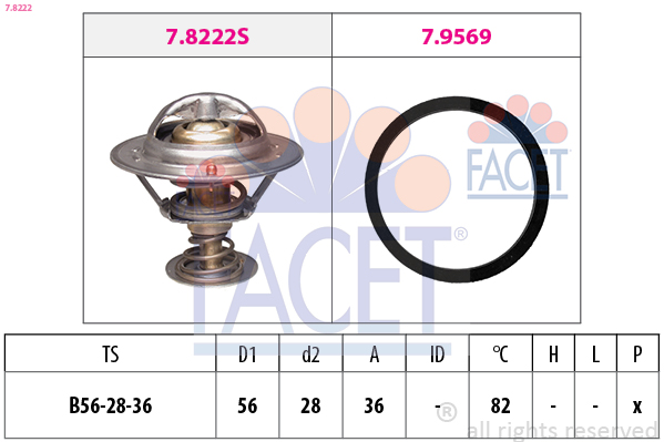 FACET 7.8222 Termostat,...