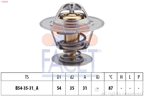 FACET 7.8223S Termostato,...