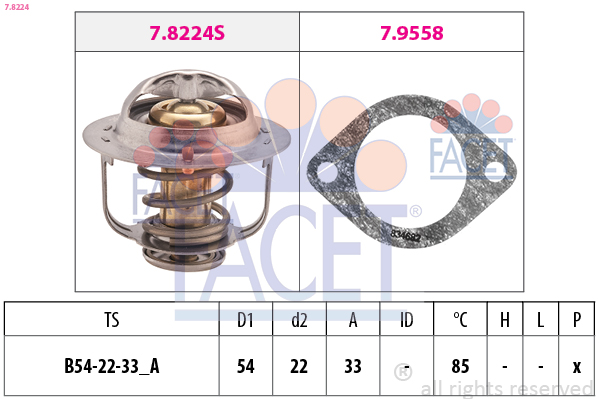 FACET 7.8224 Termostato,...